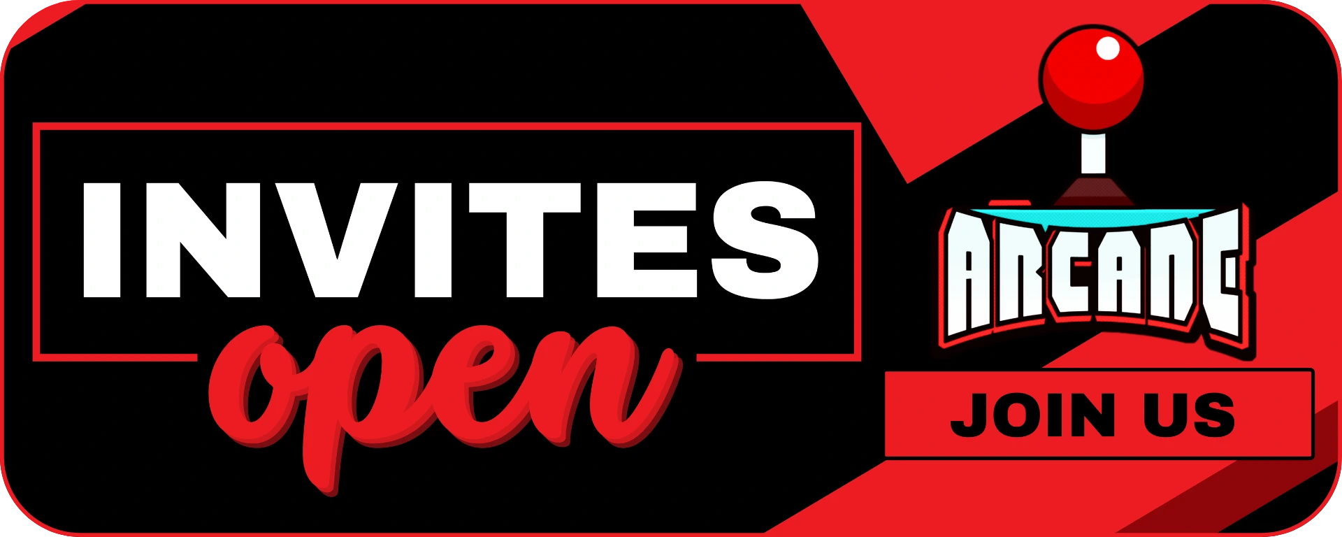 Arcade Open banner